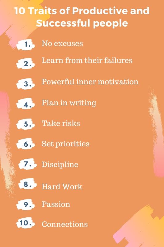 Productive and Successful people