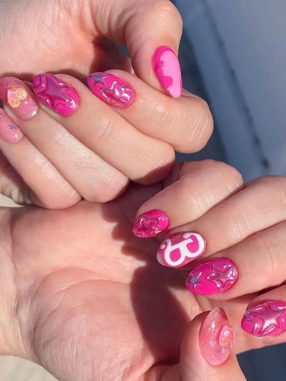 Barbie-Inspired Nail ideas