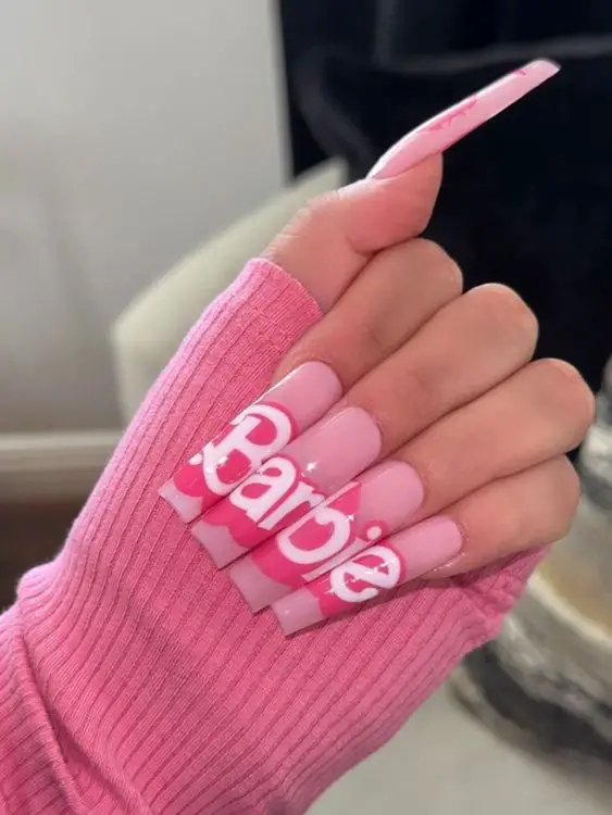 Barbie-Inspired Nail ideas