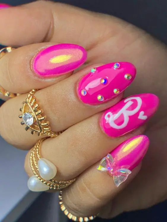 Barbie-Inspired Nail ideas