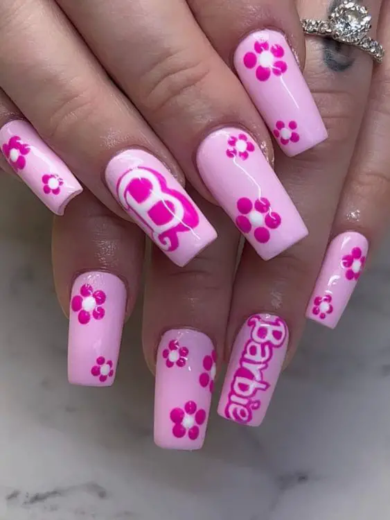 Barbie-Inspired Nail ideas