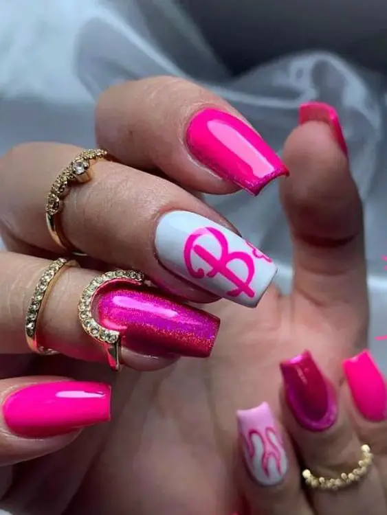 Barbie-Inspired Nail ideas