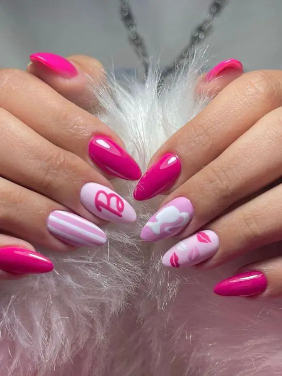 Barbie-Inspired Nail ideas