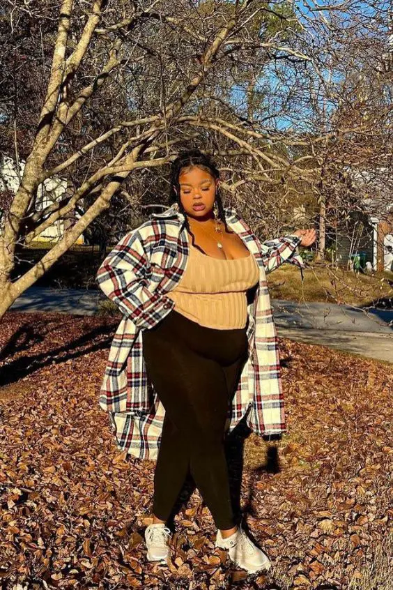 Plus-size trending fall outfits